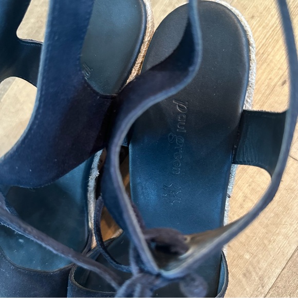 Paul Green Melissa Cork Suede Wedges - Picture 8 of 9